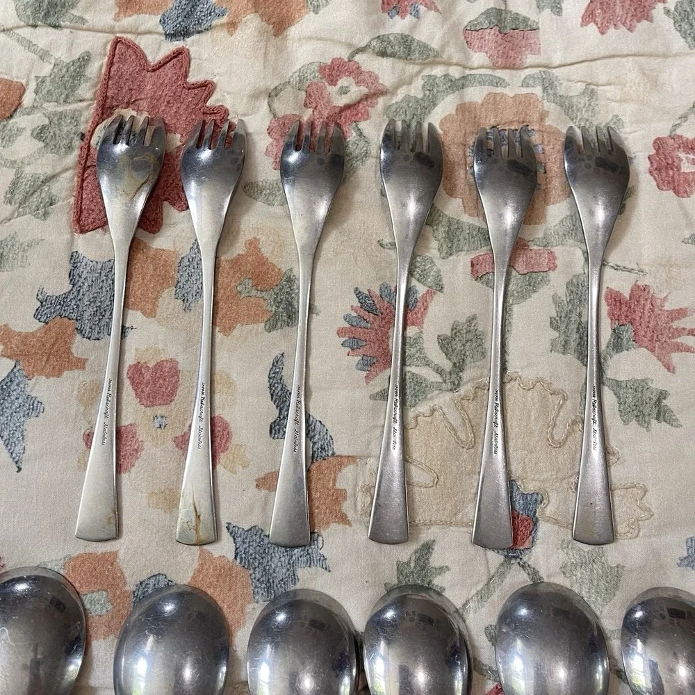 Rebacraft Reed & Barton NARVIK Japan MCM Glossy Spoon Knife Fork Lot Replacement